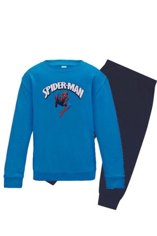 Modrá detská tepláková súprava Spiderman pre chlapcov
