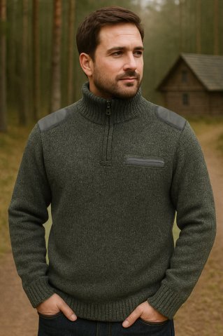 Elegant hunting sweater Kasius-Z