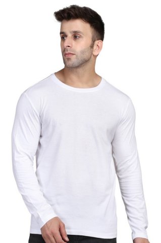 Elegant undershirt 32405G long sleeve 100% cotton white