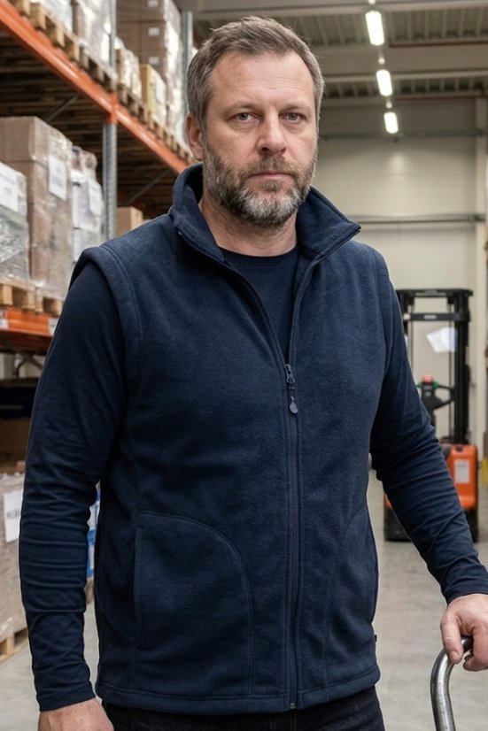 Flis prsluk EWIDENT - premium navy