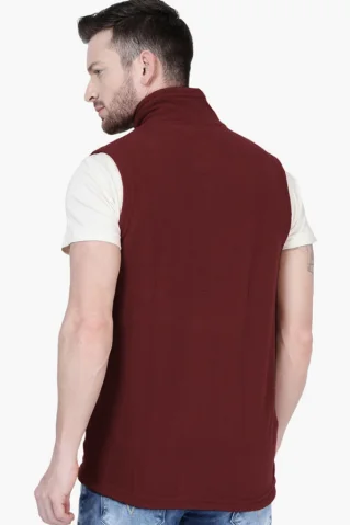 Outdoor mikropolár melegítő mellány 44913 bordó