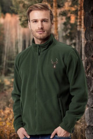 Fleece majica za boravak u prirodi 6655000 zelena
