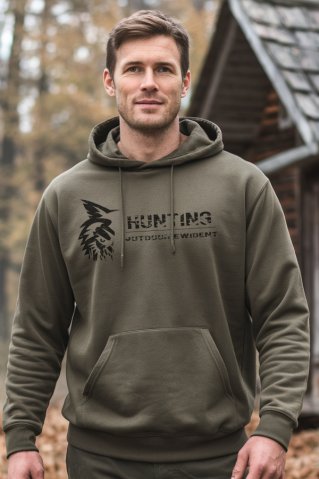 Funkcionalna muška lovačka majica s kapuljačom