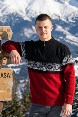 Muški norveški pulover Ignac-Z borda