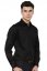 Moška srajca z dolgimi rokavi v črni barvi 00200