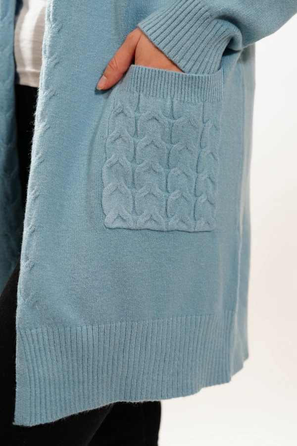 Dámsky pulóver JVP3719 modrá