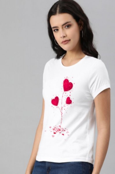 Bavlnené dámske tričko Hearttree biela