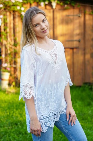 Krojová blúzka Agi biela