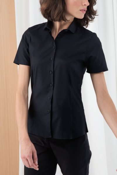 Košile s krátkým rukávem 00300-1 čierna