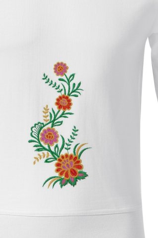 Hímzett pulóver Zinnia