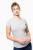 Tricou dama cu maneca scurta gri