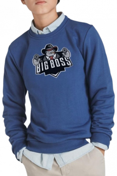 Bigboss modrá mikina pre deti