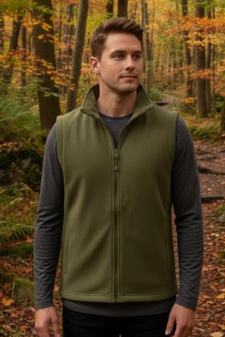 Fleece vest 44913 oliv