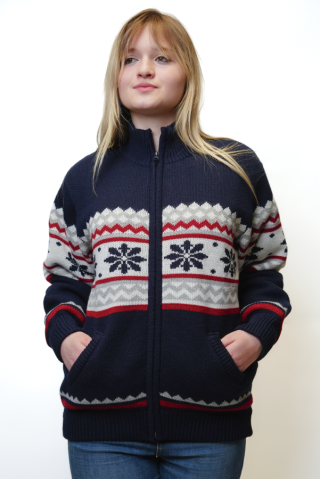 Ženski norveški pulover Ericha navy