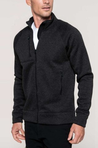 Bundosveter s dlhým zipsom 449106 cierna