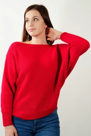 PulóverJVP6845 rdeča