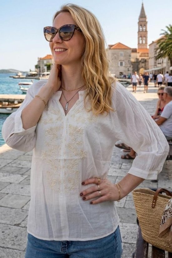 Ewident női nyári blúz 53197 – fehér