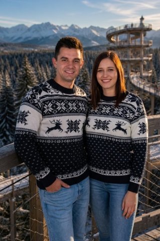 Women’s Blue Norwegian Sweater Life