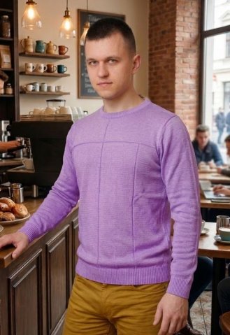 Pulover elegant pentru domni Nigel lila