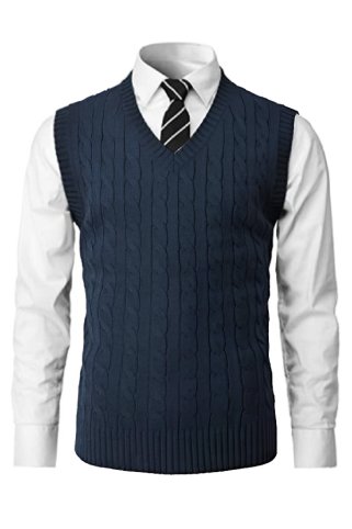 Pánska pletená vesta CrimBB modrá