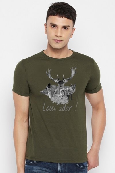 Poľovnícke tričko LovuzdarBW zelená