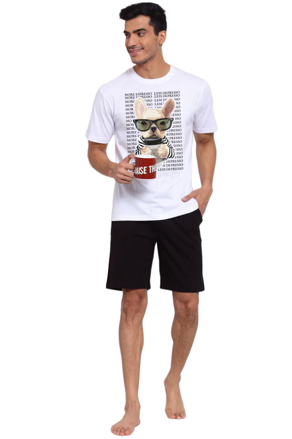 Moška pižama s kratkimi rokavi Espressodog