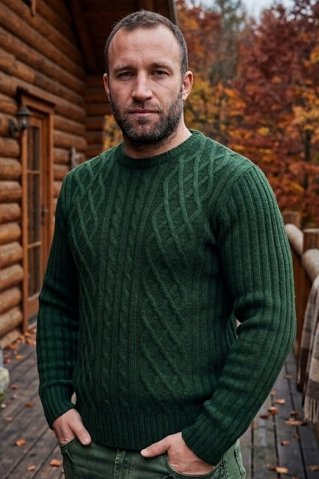 Męski sweter myśliwski Kongopol