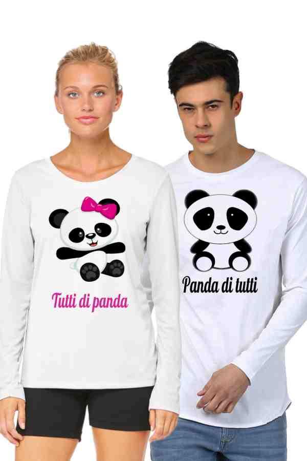 Tričko pre páry Panda tutti