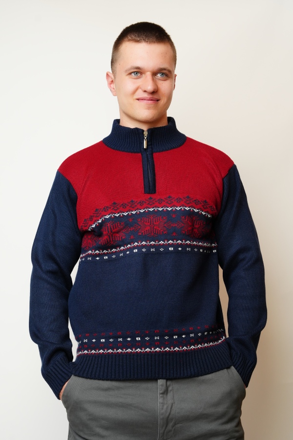 Mornarsko moder norveški pulover Land-Z