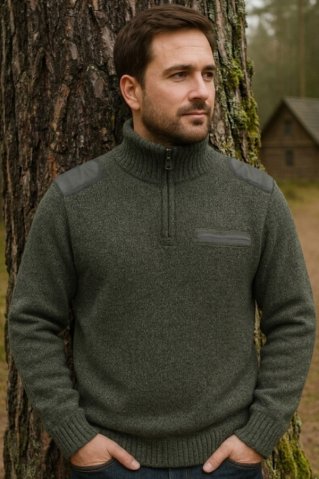 Elegancki sweter myśliwski Kasius-Z