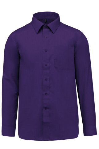 Pánska fialová košeľa – nadrozmerná 3XL–6XL