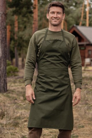 Apron for hunters, anglers, and grill masters – green, Ewident