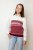 Women’s burgundy knitted vest with Norwegian pattern – Aera-BB