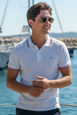 Muška PREMIUM polo majica s vezom MONTECARLO