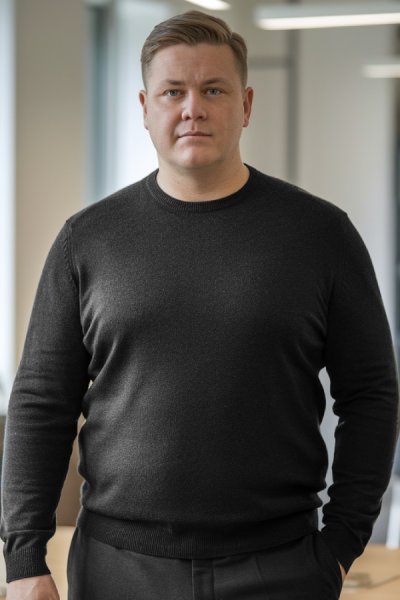 Pánský pulovr černá 3XL-6XL