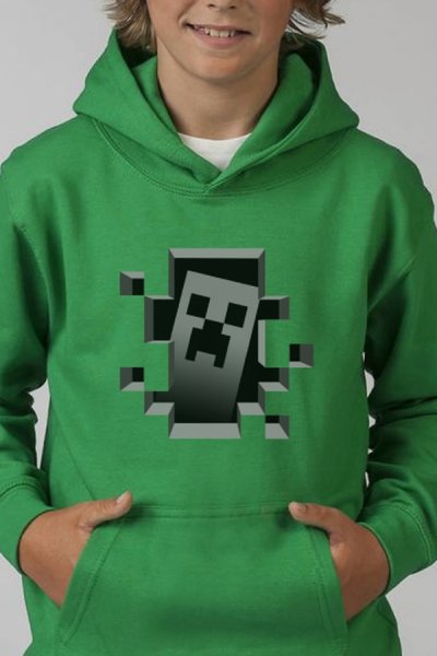 Minecraft gyerek zöld melegítő felső Minekuki