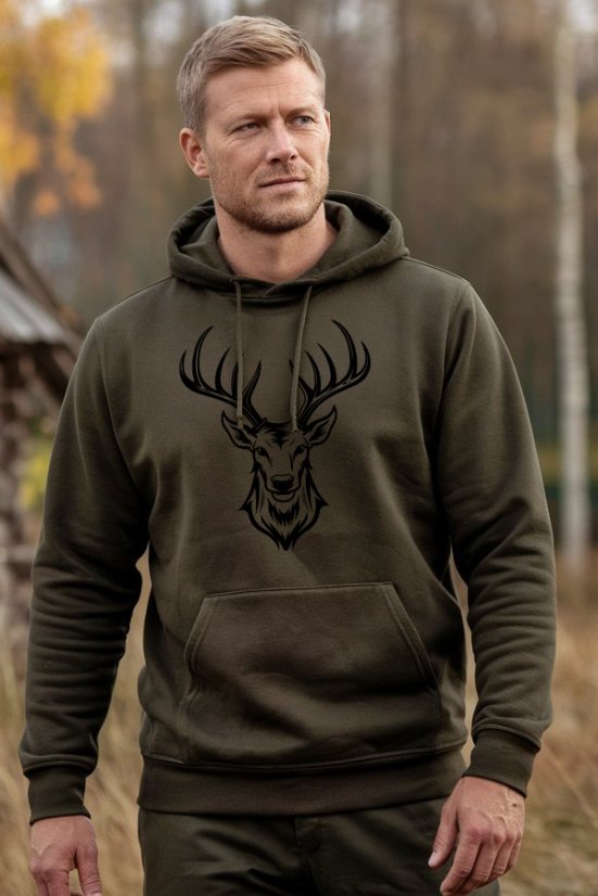 Muška lovačka majica Ewident – Moderni geometrijski jelen