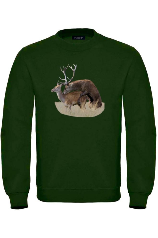 Hunter pulóver Deer3 77002 zöld