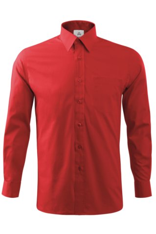 Men’s red long sleeve shirt