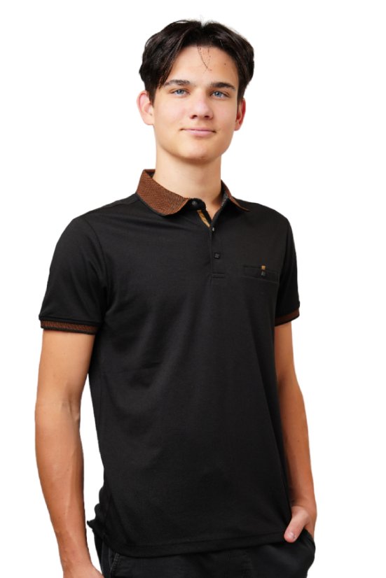 Herren-Poloshirt Olso Schwarz