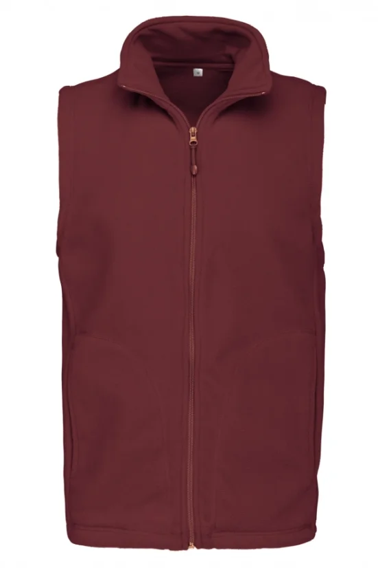 Vrhunski muški prsluk od flisa EWIDENT bordo