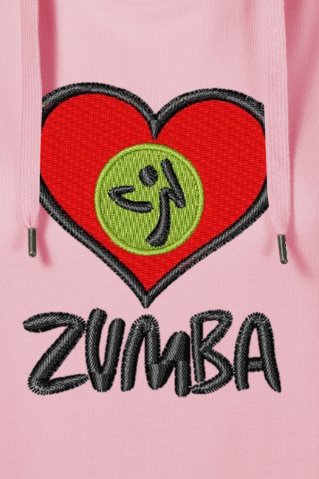 Mikina z vezenino Zumba