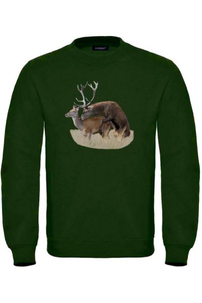 Hunter pulóver Deer3 77002 zöld