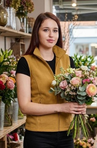 Dámská mikrofleecová vesta 44906 camel