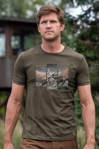 Poľovnícke tričko s dvoma jelenmi v boji Wildboj