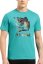 Tricou Fishingart 100% bumbac albastru