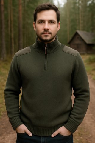 Hubo Z hunting Sweater 1/4 Zipper, Warm and Thick – Ewident