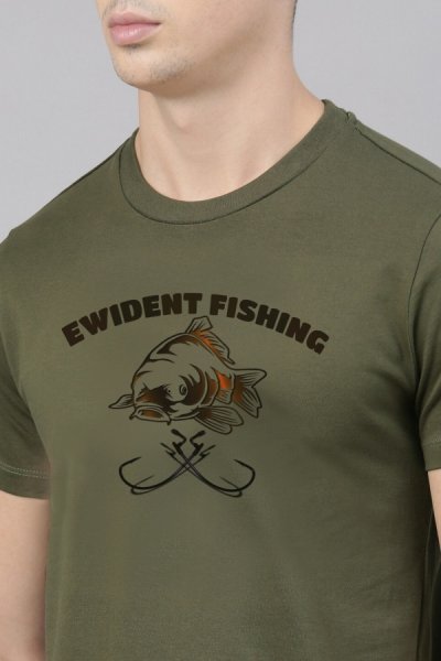 Tričko pro rybáře 100% bavlna Carpfishing zelená