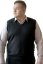 Elegantni crni pleteni prsluk P2037BB – 3XL–6XL