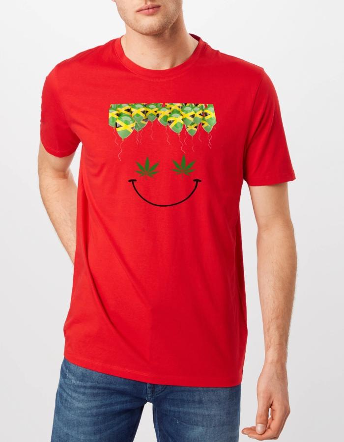 Farebné tričko Jamaica červená